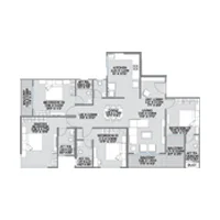 K Pune Bavdhan 4 BHK Floor Plan Image